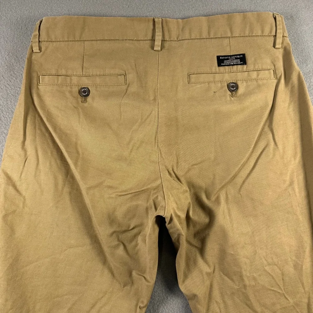Banana Republic Mason Athletic Tapered Chino Pants Acorn Brown 32x31 338337 Mens